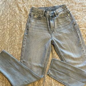 American Eagle Mom Jeans, Size 0, US Regular Length